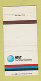 Matchbook Cover - AT&T Communications 30 Strike