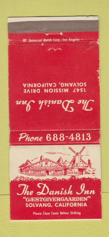 Matchbook Cover - Danish Inn Solvang CA WEAR 30 Strike