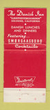Matchbook Cover - Danish Inn Solvang CA WEAR 30 Strike