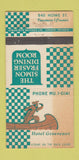 Matchbook Cover - Hotel Grosvenor Vancouver BC STAINED 30 Strike