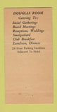 Matchbook Cover - Hotel Grosvenor Vancouver BC STAINED 30 Strike
