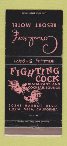 Matchbook Cover - Coral Reef Resort Motel Costa Mesa CA 30 Strike