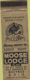 Matchbook Cover - Matchbook Cover Moose Lodge Bucyrus OH