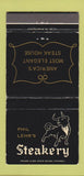 Matchbook Cover - Steakery San Francisco? 30 Strike