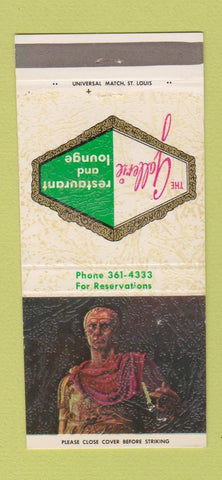 Matchbook Cover - Gallerie Restaurant St Louis MO 30 Strike