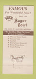 Matchbook Cover - Sugar Bowl Restaurant Gaylord MI 30 Strike