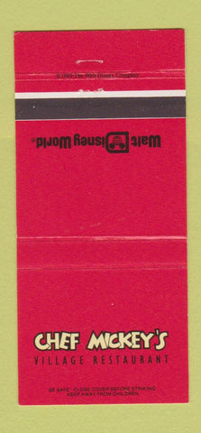 Matchbook Cover - Walt Disney World Chef Mickey's 30 Strike