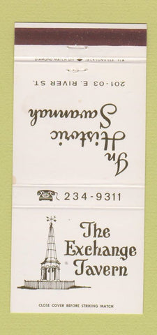 Matchbook Cover - The Exchange Tavern Savannah GA 30 Strike