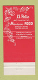 Matchbook Cover - El Patio Mexican Food Long Beach CA 30 Strike