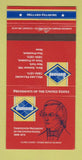 Matchbook Cover - Diamond Presidents Millard Fillmore 30 Strike