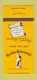 Matchbook Cover - Grotto Cassanelli Restaurant Haverhill MA 30 Strike