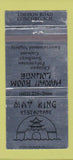Matchbook Cover - May King Chinese Restaurant Concord NH WEAR 30 Strike