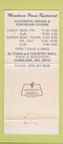 Matchbook Cover - Mandarin House Restaurnt Chinese Overland MO 30 Strike
