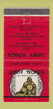 Matchbook Cover - Jimmy Wong's Chinese Chicago IL 30 Strike