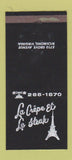 Matchbook Cover - La Crepe Et Le Steak Richmond VA 30 Strike