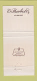 Matchbook Cover - N Theobald Indianapolis IN 30 Strike