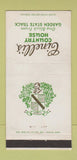 Matchbook Cover - Cinelli's Country House Merchantville NJ 30 Strike
