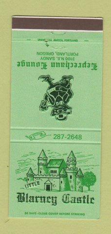 Matchbook Cover - Blarney Castle Leprechaun Lounge Portland OR 30 Strike