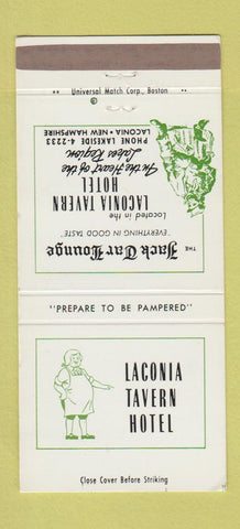 Matchbook Cover - Laconia Tavern Hotel Laconia NH 30 Strike