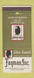 Matchbook Cover - Glen Guard Clothes Fagman Chicago IL 30 Strike
