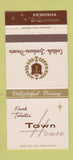 Matchbook Cover - Town House Kenosha WI 30 Strike