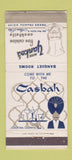 Matchbook Cover - Casbah Nick Yanko's Restaurant Akron OH 30 Strike