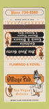 Matchbook Cover - Village Pub Las Vegas NV restaurant 30 Strike
