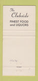 Matchbook Cover - Clubside Glen Ellyn Wheaton IL  30 Strike