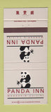 Matchbook Cover - Panda Inn Chinese Pasadena Glendale San Diego CA 30 Strike
