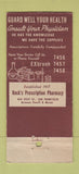 Matchbook Cover - Keck's Drug San Francisco CA 30 Stick