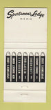 Matchbook Cover - Sportsmen's Lodge Restaurant North Hollywood CA 30 Strike