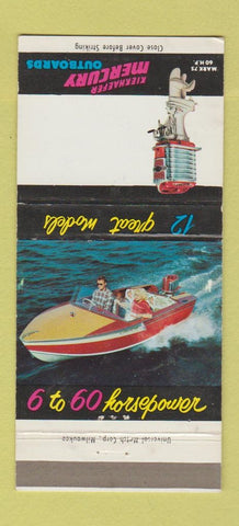 Matchbook Cover - Mercury Boat Motors 30 Strike
