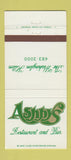 Matchbook Cover - Ashby's Restaurant Hilton Washington 30 Strike