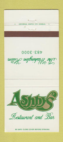 Matchbook Cover - Ashby's Restaurant Hilton Washington 30 Strike