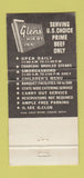 Matchbook Cover - Glen's Hik Ry Inn Oklahoma City OK 30 Strike