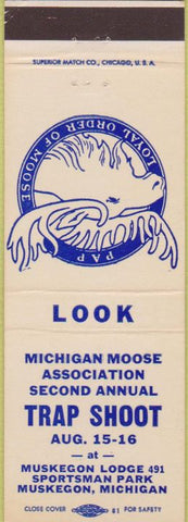 Matchbook Cover - Matchbook Cover Moose Lodge Muskegon MI
