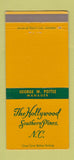 Matchbook Cover - Southern Pines NC Shoreham Spring Lake Beach NJ 30 Strike