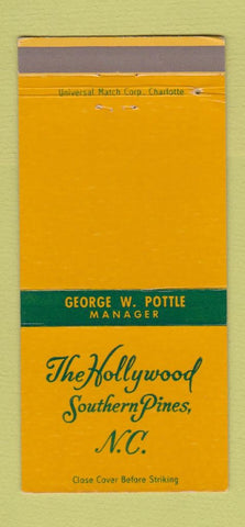 Matchbook Cover - Southern Pines NC Shoreham Spring Lake Beach NJ 30 Strike