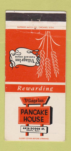 Matchbook Cover - Village Inn Pancake House Omaha NE 30 Strike