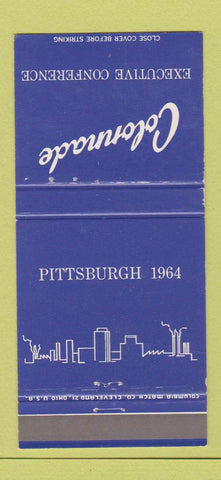 Matchbook Cover Colonnade Executive Conference Pittsburgh PA 1964 WEAR 30 Strike