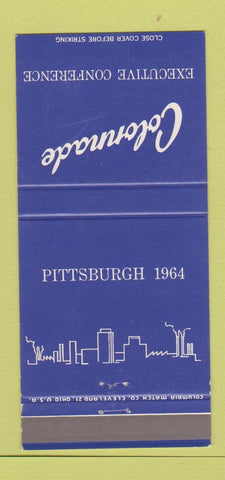 Matchbook Cover Colonnade Executive Conference Pittsburgh PA 1964 WEAR 30 Strike