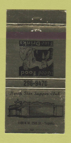 Matchbook Cover - North Star Supper Club Topeka KS 30 Strike