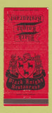 Matchbook Cover - Black Knights Restaurant  Hoffman Heights IL 30 Strike