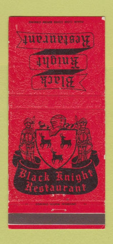 Matchbook Cover - Black Knights Restaurant  Hoffman Heights IL 30 Strike