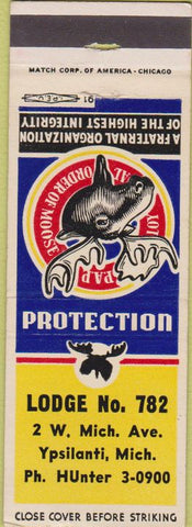 Matchbook Cover - Matchbook Cover Moose Lodge Ypsilanti MI