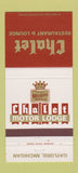 Matchbook Cover - Chalet Motor Lodge Gaylord MI Best Western 30 Strike