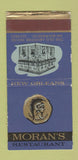 Matchbook Cover - Moran's Restaurant New Orleans LA BOBTAIL 30 Strike