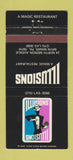 Matchbook Cover - Illusions Magic Restaurant Bryn Mawr PA 30 Strike