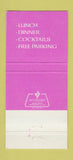 Matchbook Cover - Illusions Magic Restaurant Bryn Mawr PA 30 Strike