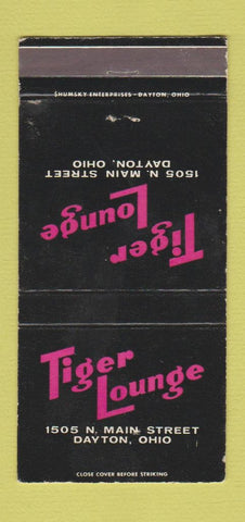 Matchbook Cover - Tiger Lounge Dayton OH WEAR 30 Strike